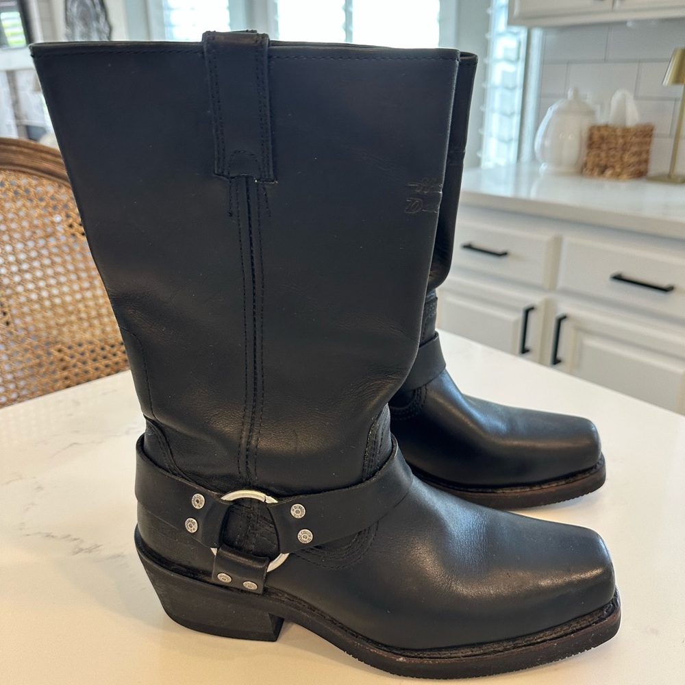 Harley-Davidson Korsen Black Leather Boots